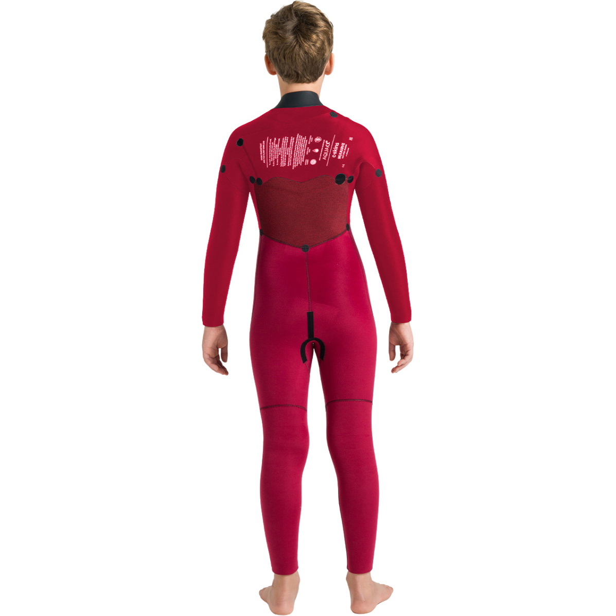 2026 C-Skins Junior Nuwave Session 5/4mm Chest Zip Wetsuit CSE54JC - Legion Blue / Black / Red